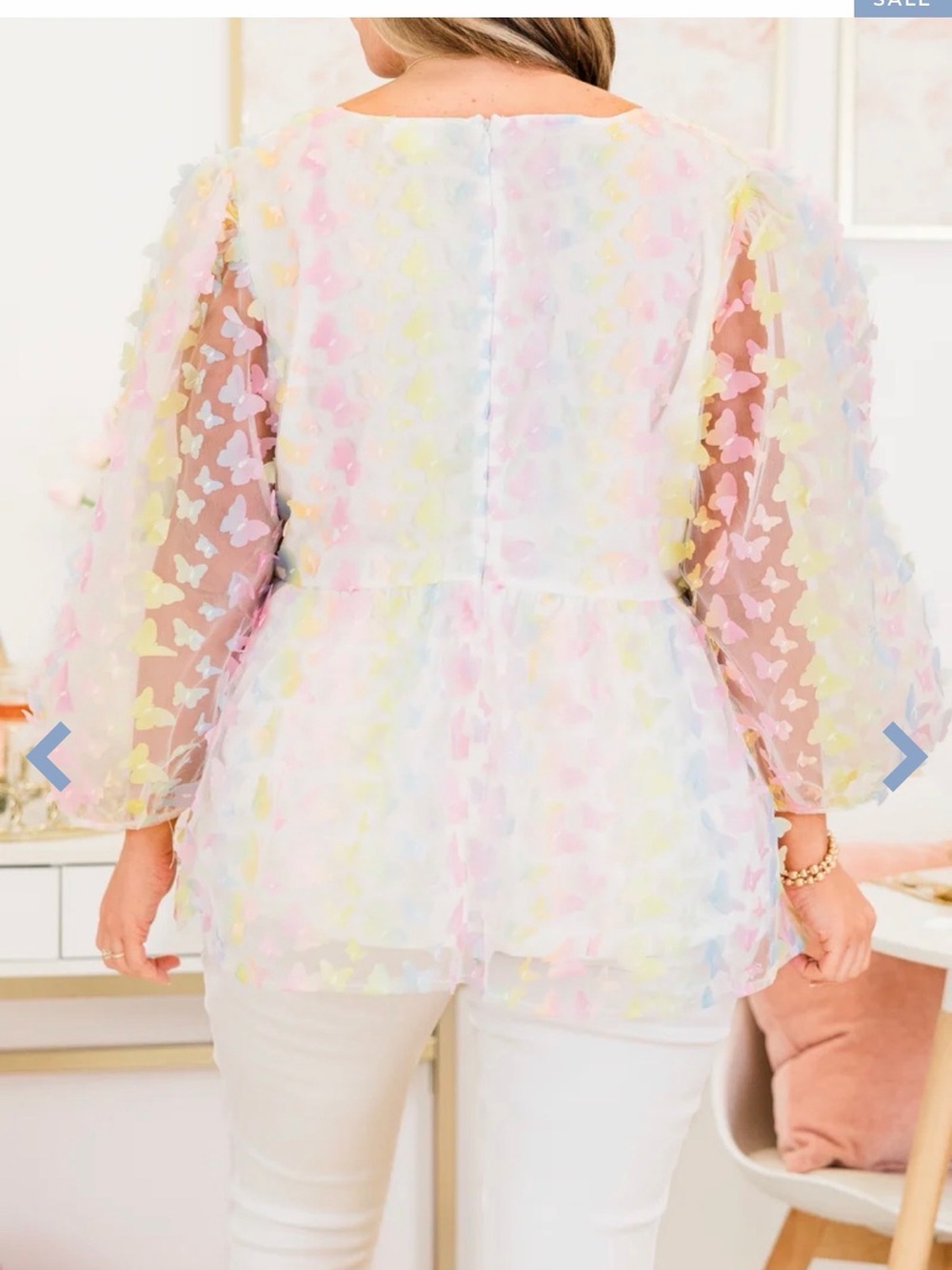 Chic Soul Ribbons In The Sky Top - Picture 3 of 5